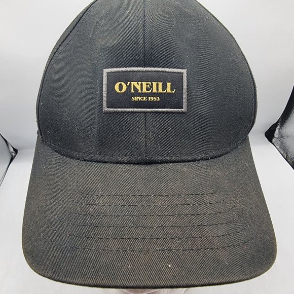 Oneill Collin Adults Unisex Black Hat Mid Profile Adjustable Streetwear - Picture 5 of 10